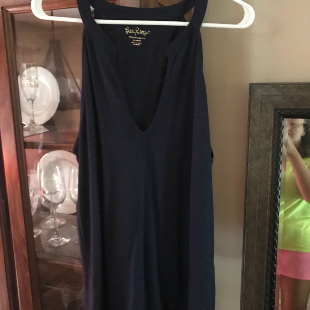 Lilly Pulitzer Navy Blue Arya Top XL